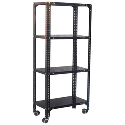 ALIJA 48 x 23 x 12 Inches 4 Shelves Multipurpose Storage Rack With 200 Kg Load Capacity 360° Movable Castor Wheel 