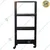 ALIJA 48 x 23 x 12 Inches 4 Shelves Multipurpose Storage Rack With 200 Kg Load Capacity 360° Movable Castor Wheel