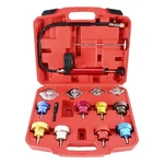 Keaa 14 Pcs Radiator Pressure Tester Kit for Cooling System Leak Detection with Vacuum Pump and Case