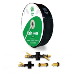 KSNM 350 micron 40 mm 100 meter Rain Hose Kit with Accessories for 1/8 acre Area | Suitable for Irrigation Purpose