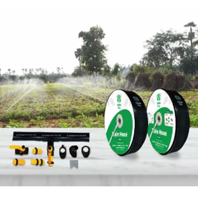 KSNM 750 micron 63 mm 25 m Lay Flat Pipe with 2 pcs 350 micron 40 mm 100 m Rain Hose &  Accessories for 1/4 acre Area