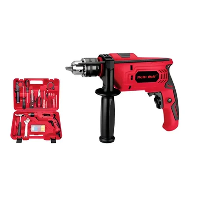 Ralli Wolf 13 mm Impact Drill Kit 500 W, 3000 RPM - 6 Months Warranty (RDK13)