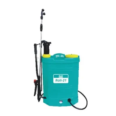 Ralli 18L 2 in 1 Manual and Battery Sprayer, With 12V/8A Battery For Agriculture & Gardening Purpose