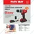 Ralli Wolf 10 mm 21V Cordless Drill With Battery, Charger & Accessories - 6 Months Warranty (RCD21V)