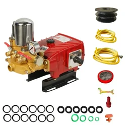 Ralli RTP-50B, High Pressure Triple Piston Brass HTP 50 Pump With 3 Outlet