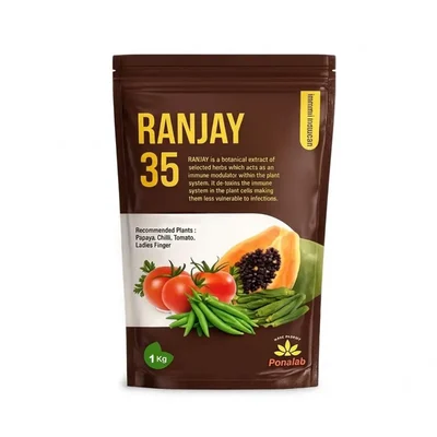 PONALAB Ranjay 35 (1 kg) Plant Growth Promoter & Micronutrient Formulation for Enhanced Photosynthesis, Flowering