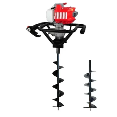 Really RAPL-EA-5210, 2 Stroke 52 cc Ultra Powerful Earth Auger | Post Hole Digger with 4 & 8 inch Auger Bit