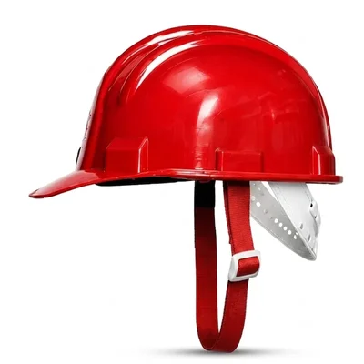ACME Champion Ratchet Industrial Safety Helmet Red – High Impact ABS Shell Head Protection with Adjustable Suspension(Pack-1)