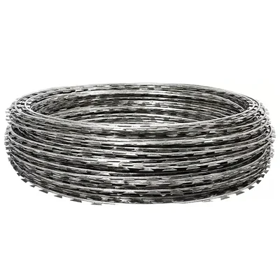 Premium Quality 227 Feet (70 Meters) Razor Wire Fence Blade Straight