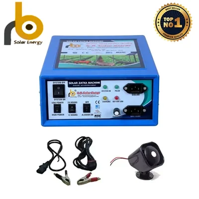 RB Solar 8 KV Fiber Body Solar Zatka Machine to Cover 25 Acre Area (1 Year Warranty) with Accessories