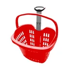 Premium Quality 55 x 39 x 45 Cm 25 Kg Load Capacity Plastic Luggage Trolley with Wheels and Handle