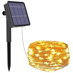 GIGAWATTS GW-501-100 100 LED Solar Fairy String Light 12m Decorative Lamp with 2V Panel 800 mAh Ni-MH Outdoor (Pack of 1)