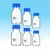 SBT Scientific Borosilicate 3.3 Glass Reagent Bottle 2pcs of (50ml, 100ml & 250ml) with leak proof Blue Screw Cap