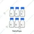 SBT Pack of 6 Pcs 50ml Borosilicate Glass Reagent Bottle with Leak Proof Blue Screw Cap