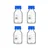 SBT Instruments 5pcs Borosilicate Glass Reagent Bottle 250ml with leak Proof Blue Screw Cap