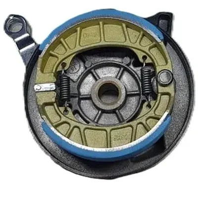 Premium Quality 10-Inch EV Hub Motor Rear Drum Plate Assembly | 110mm Mechanical Brake Shoe Kit 