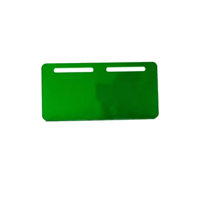 Premium Quality Acrylic Green Rear License Plate for Electric Vehicles and Eco-Friendly Cars