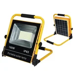 Gramstrong Rechargeable 100W Portable Solar Led Flood Light with 15000 mAh Battery and USB Port For Garden, Parks (1 Year Warranty)