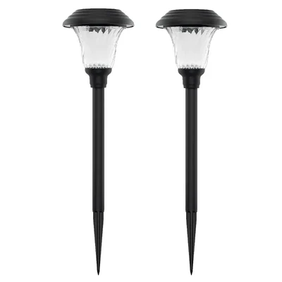 Premium Quality Solar LED Cool Scoop Garden Light, Sun Powered Lanterns For Outdoor Decoration (Pack Of 2)