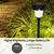 Premium Quality Solar LED Cool Scoop Garden Light, Sun Powered Lanterns For Outdoor Decoration (Pack Of 2)