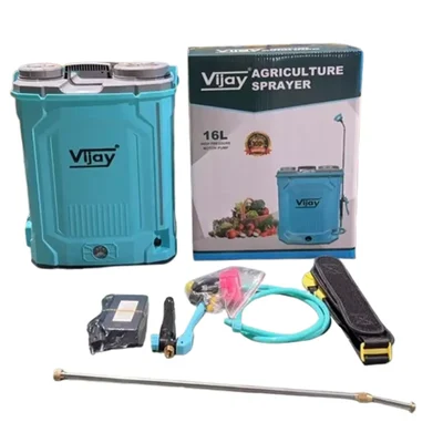 Vijay Agro 12V 16Ah Single Motor Battery Operated Sprayer, 16 Liter Tank for Agricultural & Garden Pest Control