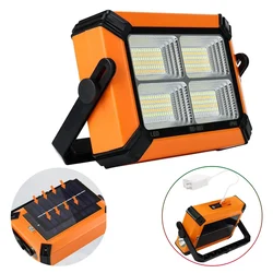 Gramstrong Solar Rechargeable Flood Light with 180° Rotating Hook & 5 Lighting Modes for Camping Use (2 Year Warranty)