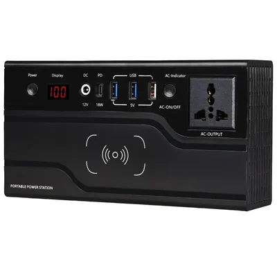 GIGAWATTS FCP200X 200 W Portable Power Station 130Wh Lithium-ion Battery Solar Generator for Outdoor, Camping and Home