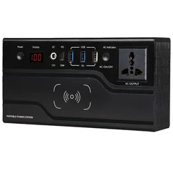 GIGAWATTS FCP200X 200 W Portable Power Station 130Wh Lithium-ion Battery Solar Generator for Outdoor, Camping and Home