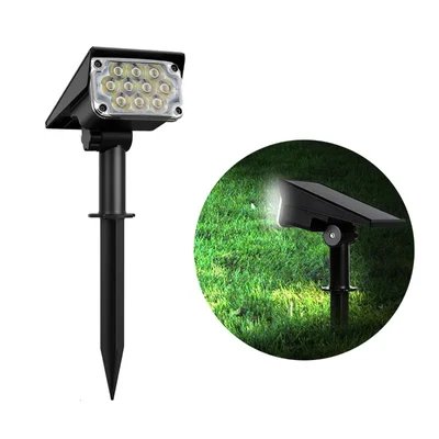 GIGAWATTS GW-703 Solar Outdoor Spotlight 20 LED 2000mAh Li-ion Battery 300lm 2W Polysilicon Panel for Outdoor Usage 