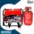 HPM 4.5 KVA Single Phase Recoil Start Petrol and LPG Run Portable Generator (GE-5000R-LPG)