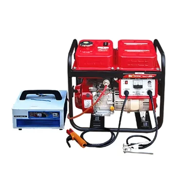 HPM 200 Amp Recoil Start Portable Petrol Run Welder Cum Generator Machine (HPW 250 D-AC)