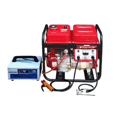 HPM 200 Amp Recoil Start Portable Petrol Run Welder Cum Generator Machine (HPW 250 D-AC)