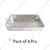 Pack of 4 Pcs 16 x12 Inch Deep Rectangle Baking Oven Tray For Catering Events