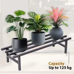 Heavy Duty Rectangular Plant Stand, Anti-Rust Metal Shelf Flower Pot Holder, For Balcony & Living Room Home Decor