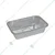 250ml 2000pcs, Rectangular Disposable Aluminum Container with Lid