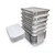 250ml 2000pcs, Rectangular Disposable Aluminum Container with Lid