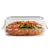 7 Inch Transparent Rectangular Hinged Bakery Box for Cake, Breads Packaging(Pack-50 Pcs)