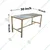 Vinayak Machines 30 Inch Rectangular Working Table for Multipurpose Uses With Stainless Steel Body