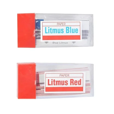 Cometek 200 Leaves, Each Pack of 100 Acidic Basic Solutions Test Red and Blue Litmus Paper