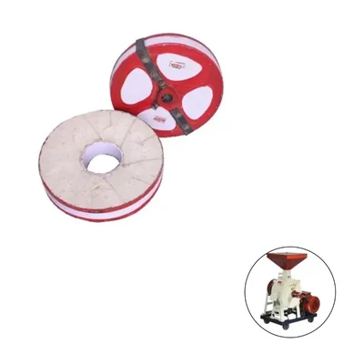 Red Emery Stone for 10 inch (250 mm) Vertical Type Flour Mill (One Pair)