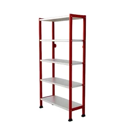 ALIJA 60 x 30 x 12 Inch Powder Coated 5 Shelf Pipe Rack for Multipurpose Uses