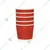 100 Pcs, 200ml 200GSM Red Color Paper Ripple Cup for Both Indoor and Outdoor Events