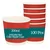100 Pcs, 200ml 200GSM Red Color Paper Ripple Cup for Both Indoor and Outdoor Events