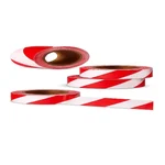 Warnmat Red & White Striped Barricade Tape, 3 Inch High-Visibility Non-Printed Safety Warning Caution Roll