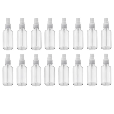 100 Pcs, 200ml PET Plastic Refillable Pocket Mist Spray Bottle With Dispenser Cap