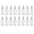 100 Pcs, 200ml PET Plastic Refillable Pocket Mist Spray Bottle With Dispenser Cap