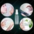 100 Pcs, 200ml PET Plastic Refillable Pocket Mist Spray Bottle With Dispenser Cap