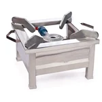 SS Power Flame Regular Square (Gas/Stove) Chulha With Sturdy Pan Support 10X10X14 Inch