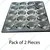 Pack of 2, 16.5X20.5 inch 20 Cavity Regular Idli Tray, Stainless Steel 304