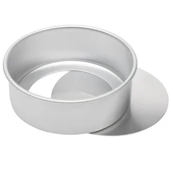 9 Inch Round Bottom Removable Cake Pan Aluminium Mould for Oven